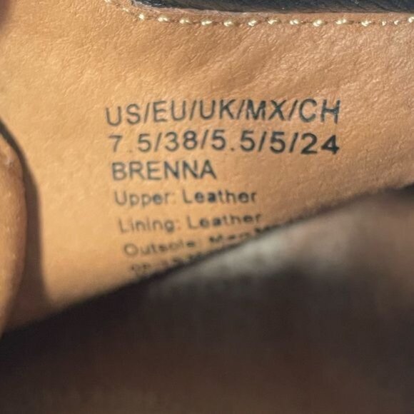 Gentle Souls Brenna Combat Moto Boot Black Lace-Up Leather Upper Size 7.5 - Picture 15 of 15